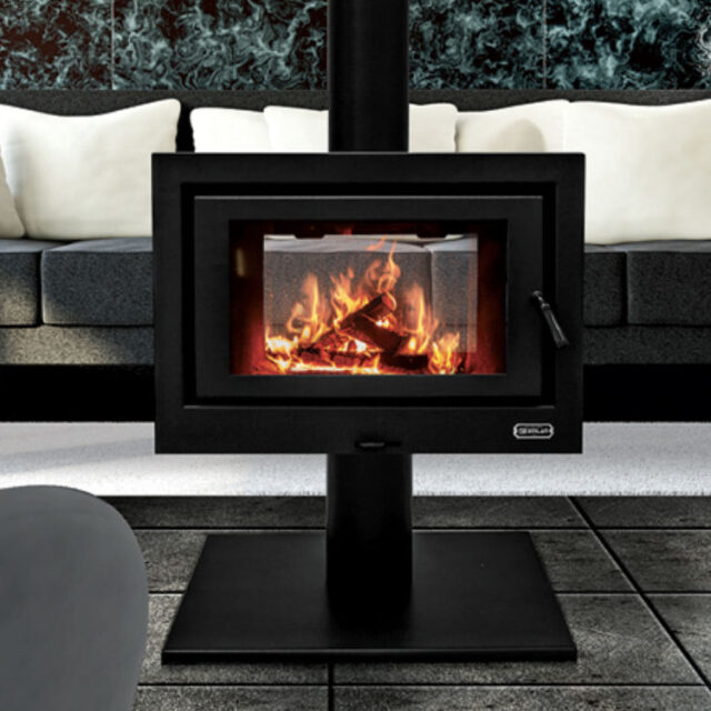 Kemlan Cube See-Through Wood Heater