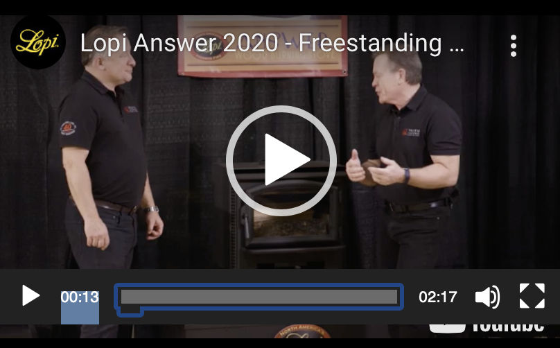 Lopi Answer 2020 Freestanding Wood Heater..