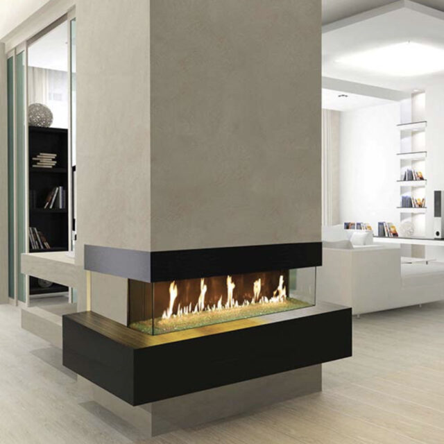 DaVinci Bay Window Gas Fireplace_Wignells