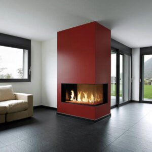 DaVinci Left Corner Gas Fireplace_Wignells:..