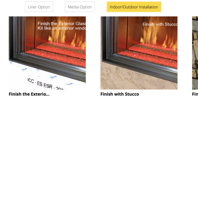 DaVinci Single Sided Gas Fireplace_Indoor:OutdoorInstallation_Wignells