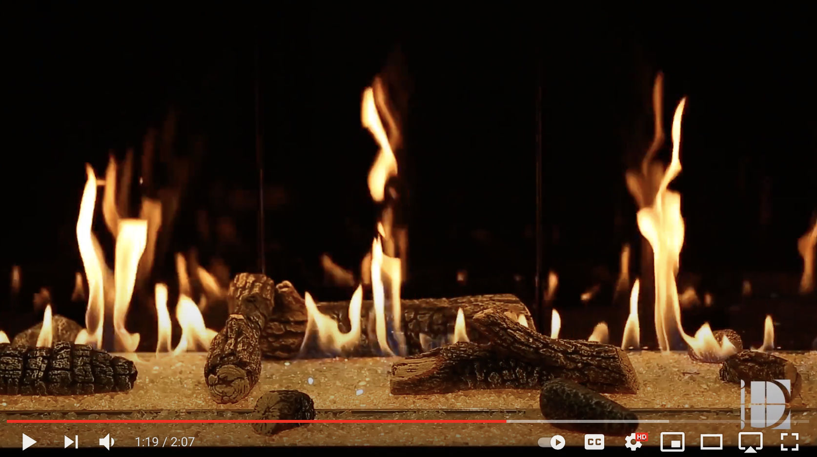 DaVinci Single Sided Gas Fireplace_Video_Wignells