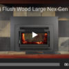 Lopi Flush Wood Medium NexGen Wood Heater