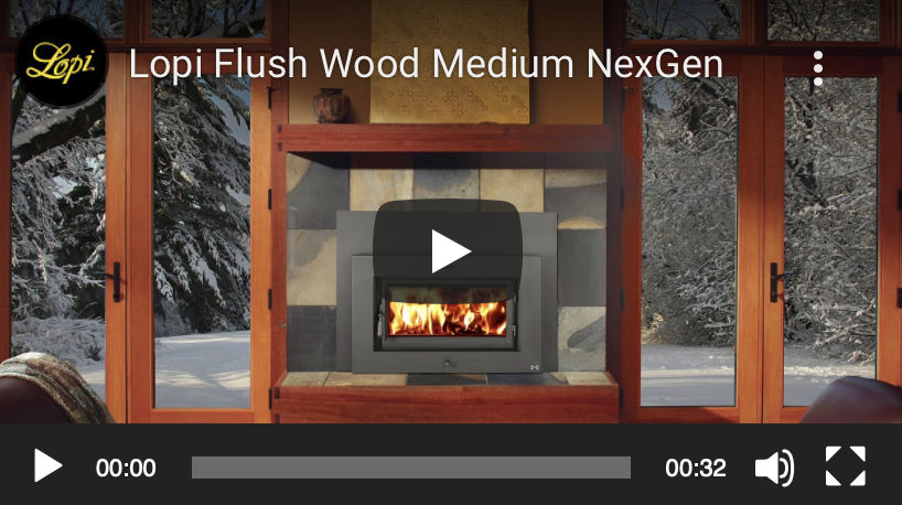 Lopi Flush Wood Large NexGen Wood Heater