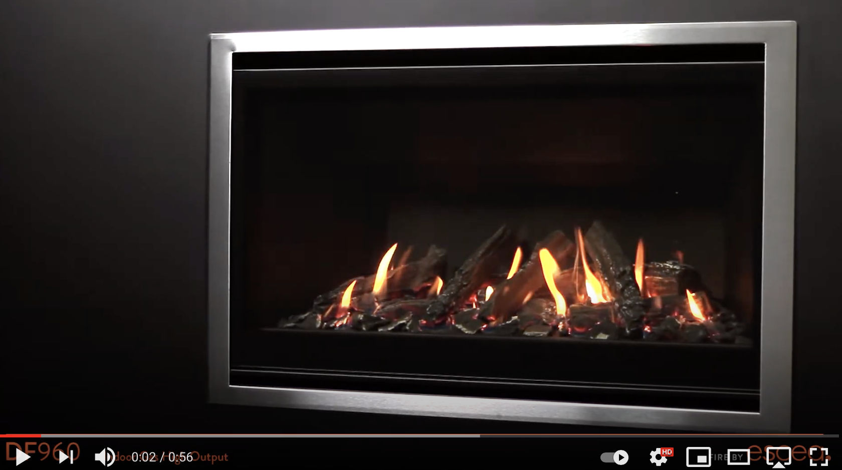 Escea DF960 Gas Fireplace - Wignells Heating & Cooking