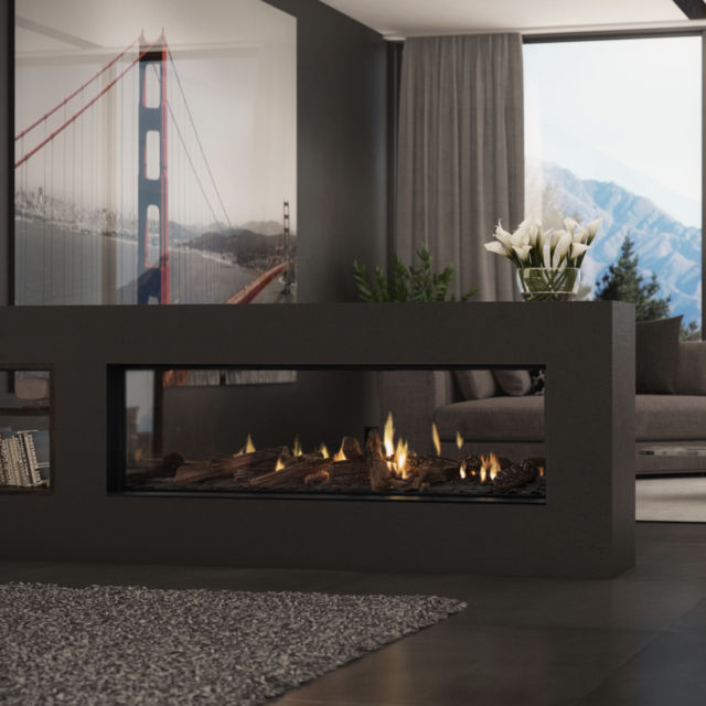 Escea DS1400 Double Sided Gas Fireplace_Wignells
