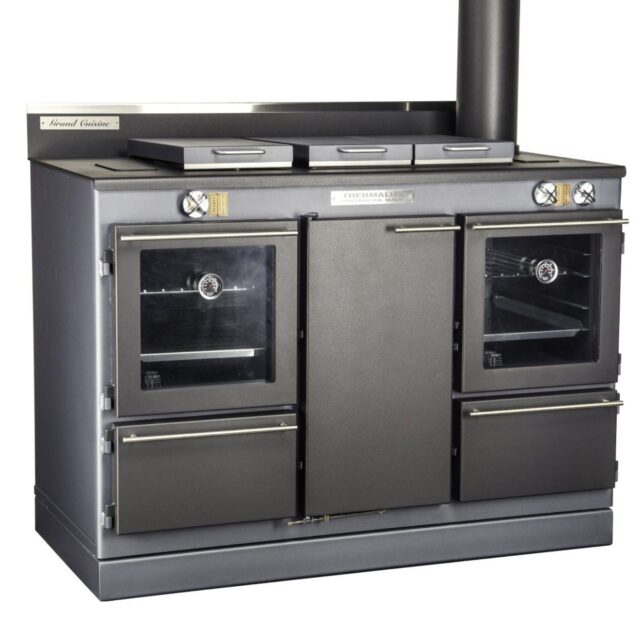 Thermalux Grand Cuisine metal blue (body and hotplate) & black (doors)_Wignells