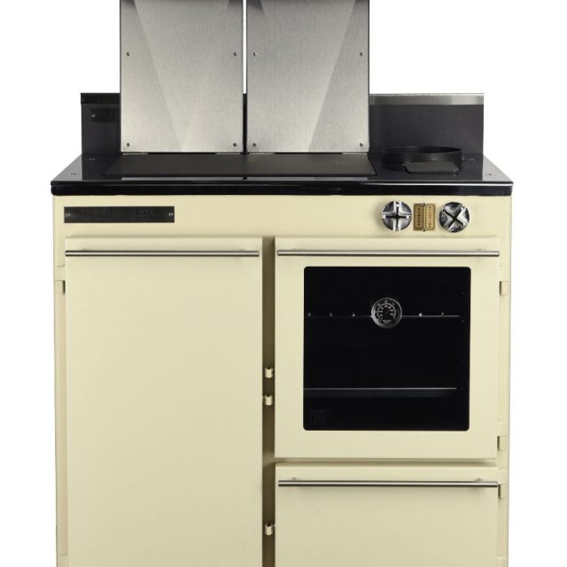 Thermalux Sterling Supreme Smooth Cream with Glass Oven Door_Wignells