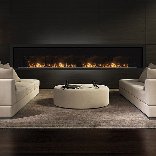 Icon Fires Double Sided Slimline Fireplaces