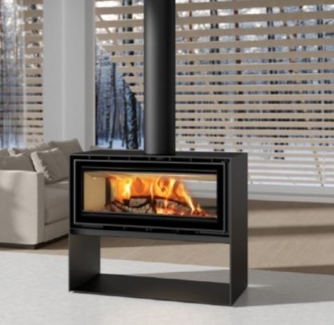 ADF Linea 100 Duo L Freestanding Wood Heater_Wignells