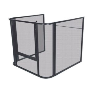 Melton Craft Large Black Nursery Guard w Door Opening_JC3828LBK_Wignells