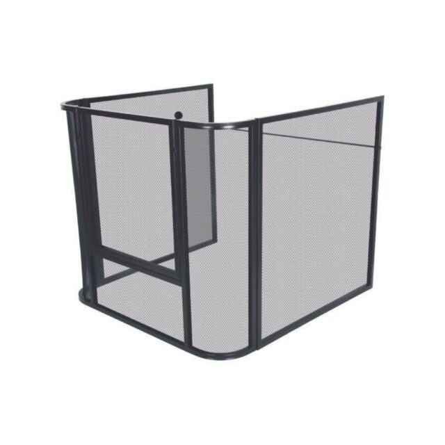Melton Craft Small Black Nursery Guard w Door Opening_JC3828SBK_Wignells