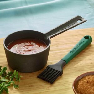 Big Green Egg - Cast Iron Sauce Pot with Basting Brush_Wignells