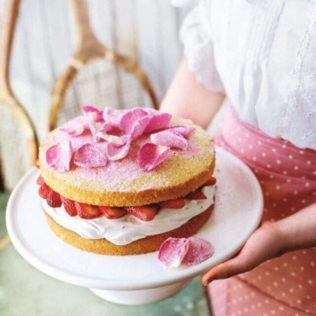 Classic rosewater Victoria sponge – A treat for happy souls