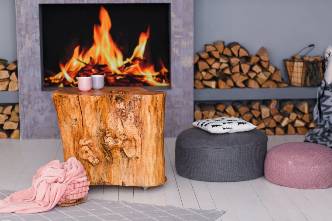 wood fireplaces