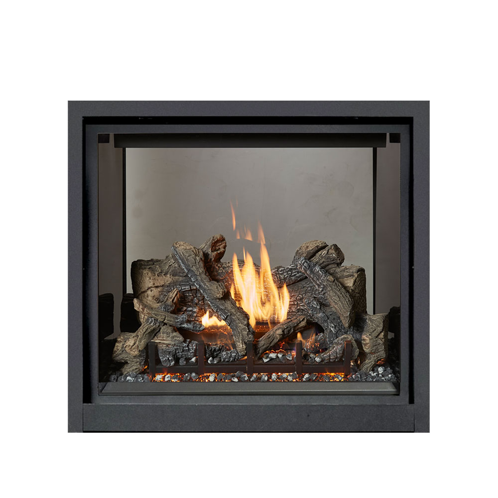 double-sided gas fireplace