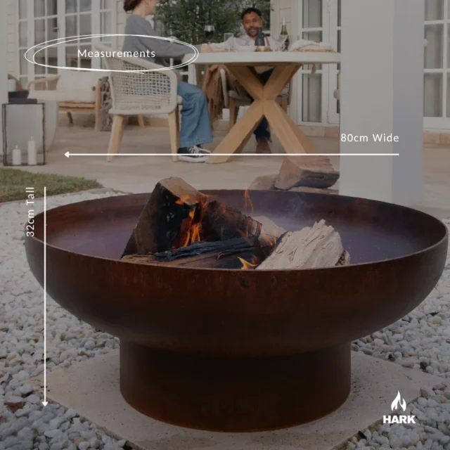 Luca Hark 80cm Firepit Measurements