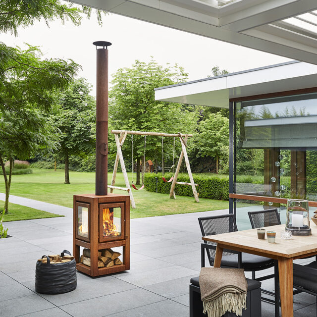 Quaruba XL Outdoor mobile fireplace