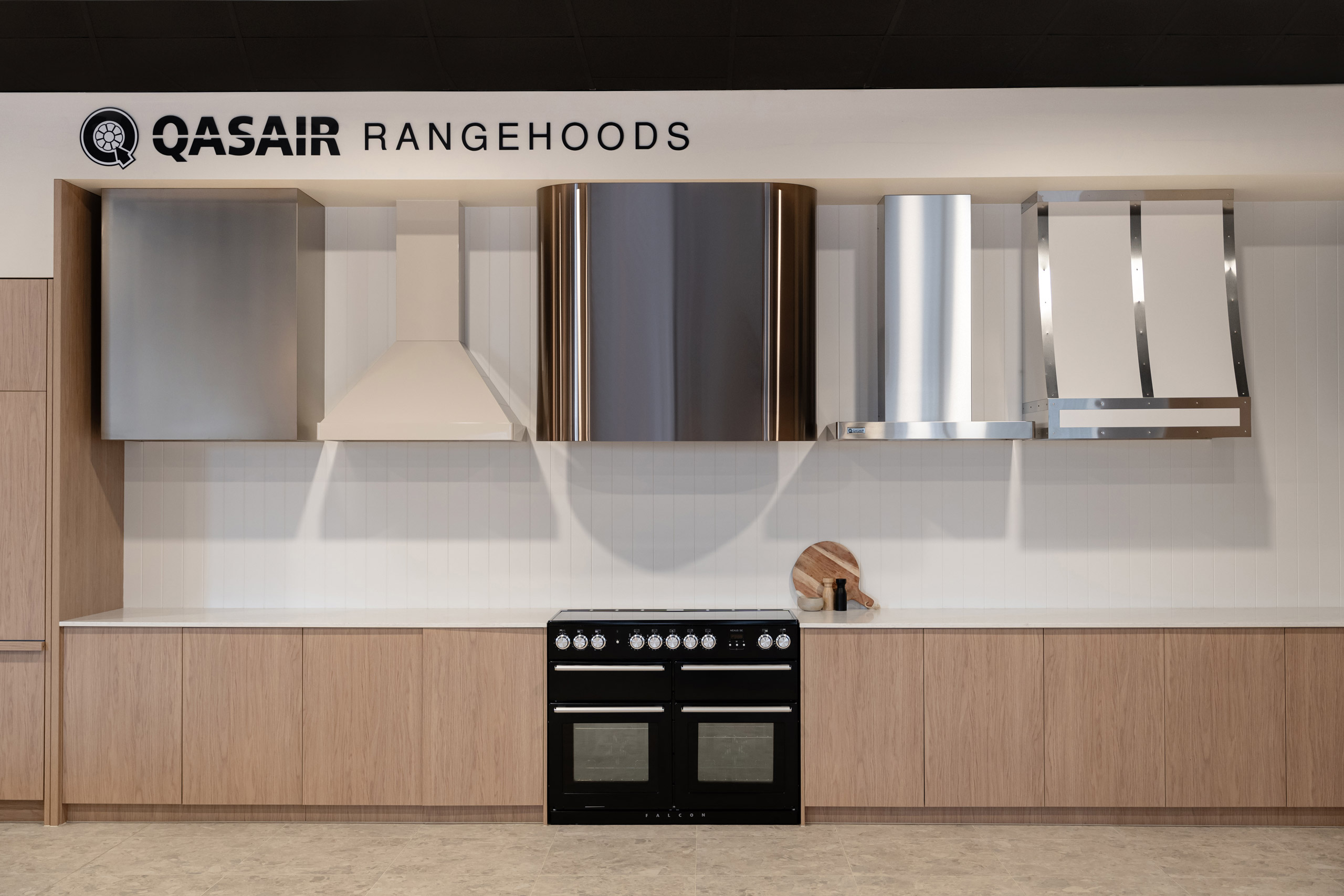 Wignells-Showroom_Kitchen-Rangehoods-Falcon-Qasair Wignells Showroom - Kitchen Rangehoods Falcon & Qasair