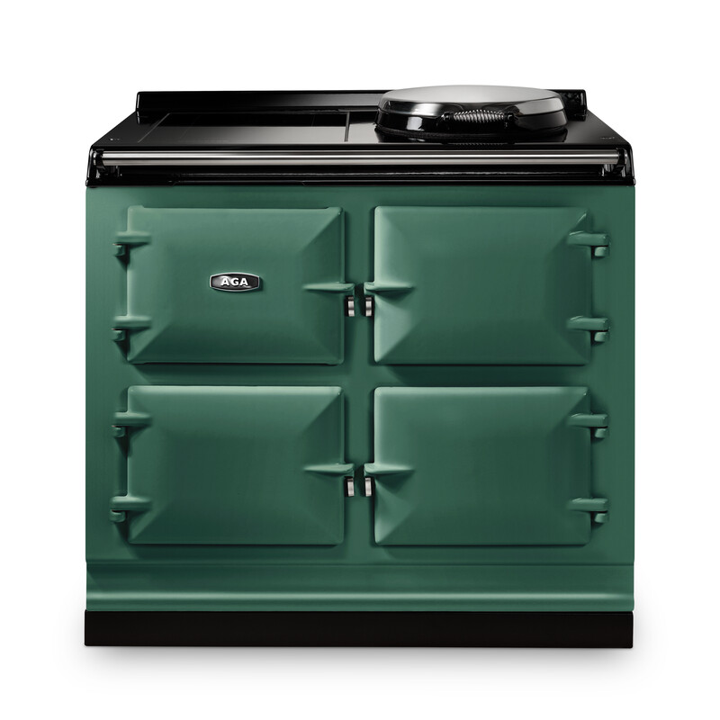 AGA eR7i Series 100 Electric with Induction Hob British Racing Green with Stainless Steel trim AGA eR7i Series 100 Electric with Induction Hob British Racing Green with Stainless Steel trim