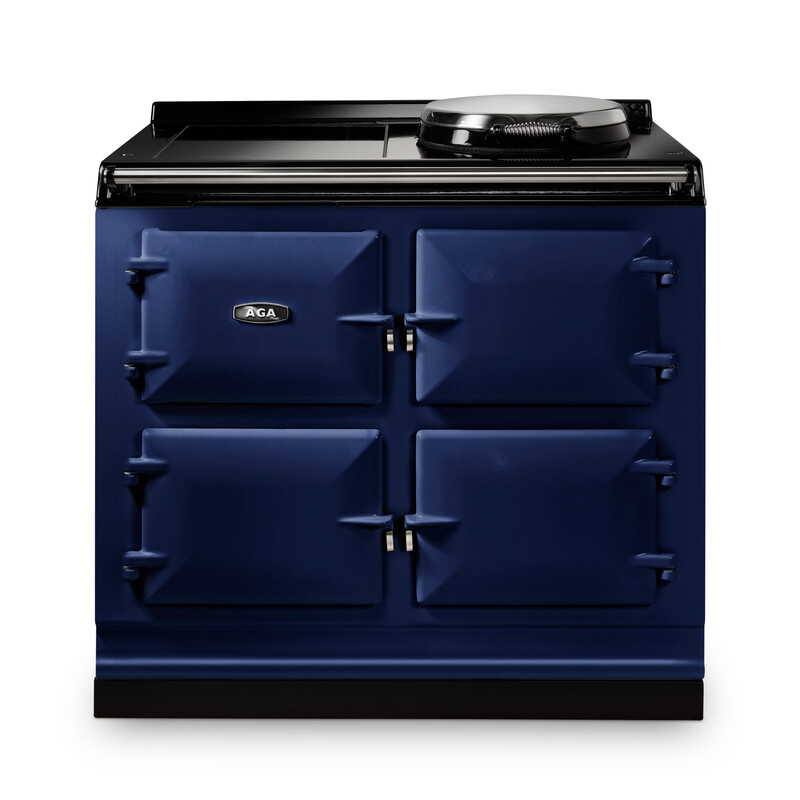 AGA eR7i Series 100 Electric with Induction Hob AGA eR7i Series 100 Electric with Induction Hob Dark Blue with Stainless Steel trim