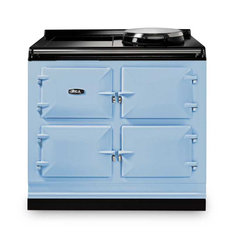 AGA eR7i Series 100 Electric with Induction Hob Duck Egg Blue with Stainless Steel trim AGA eR7i Series 100 Electric with Induction Hob Duck Egg Blue with Stainless Steel trim