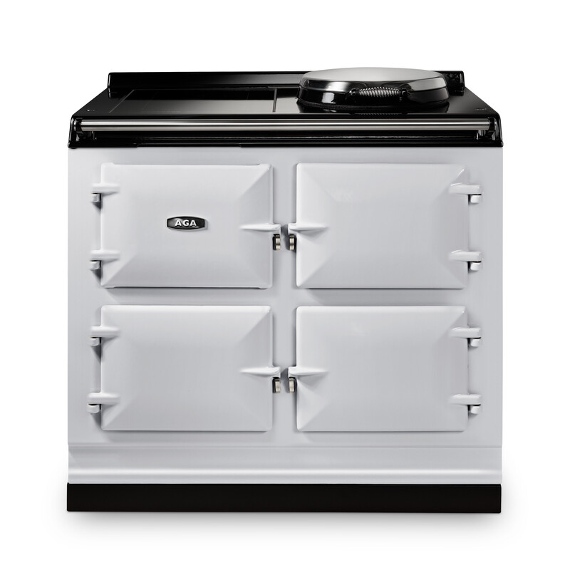 AGA eR7i Series 100 Electric with Induction Hob Pearl Ashes with Stainless Steel trim AGA eR7i Series 100 Electric with Induction Hob Pearl Ashes with Stainless Steel trim